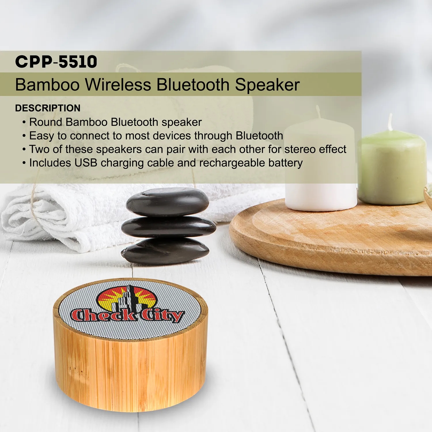 BAMBOO WIRELESS BLUETOOTH SPEAKER 3