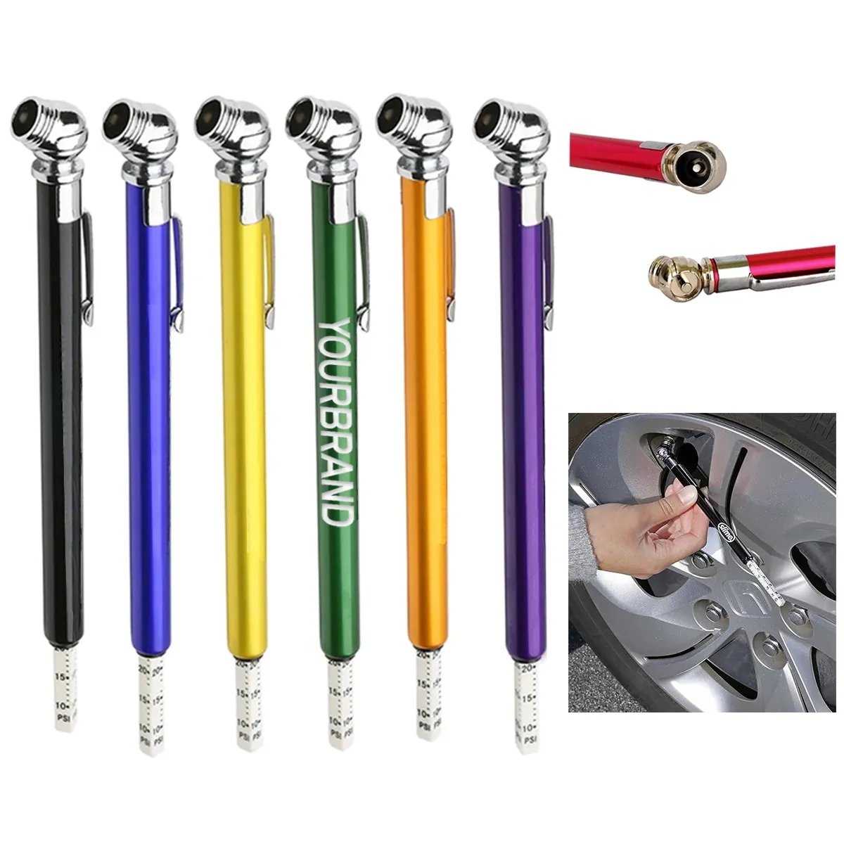 Custom Unique Portable Durable Pen Car Tire Pressure Gaug 3