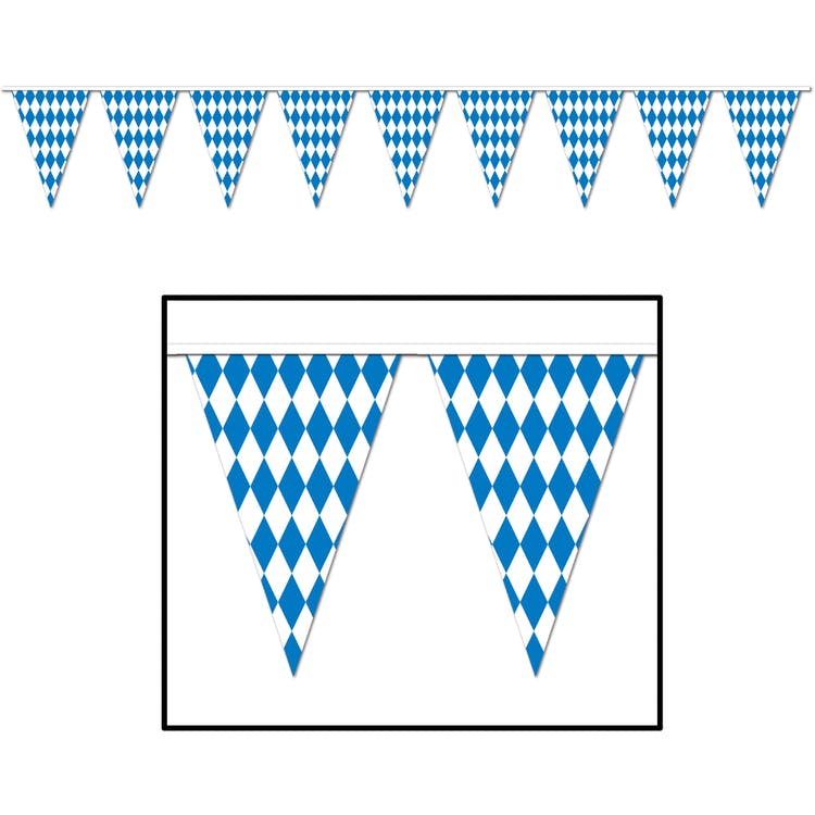 Oktoberfest Pennant Banners - 17" x 30' 2