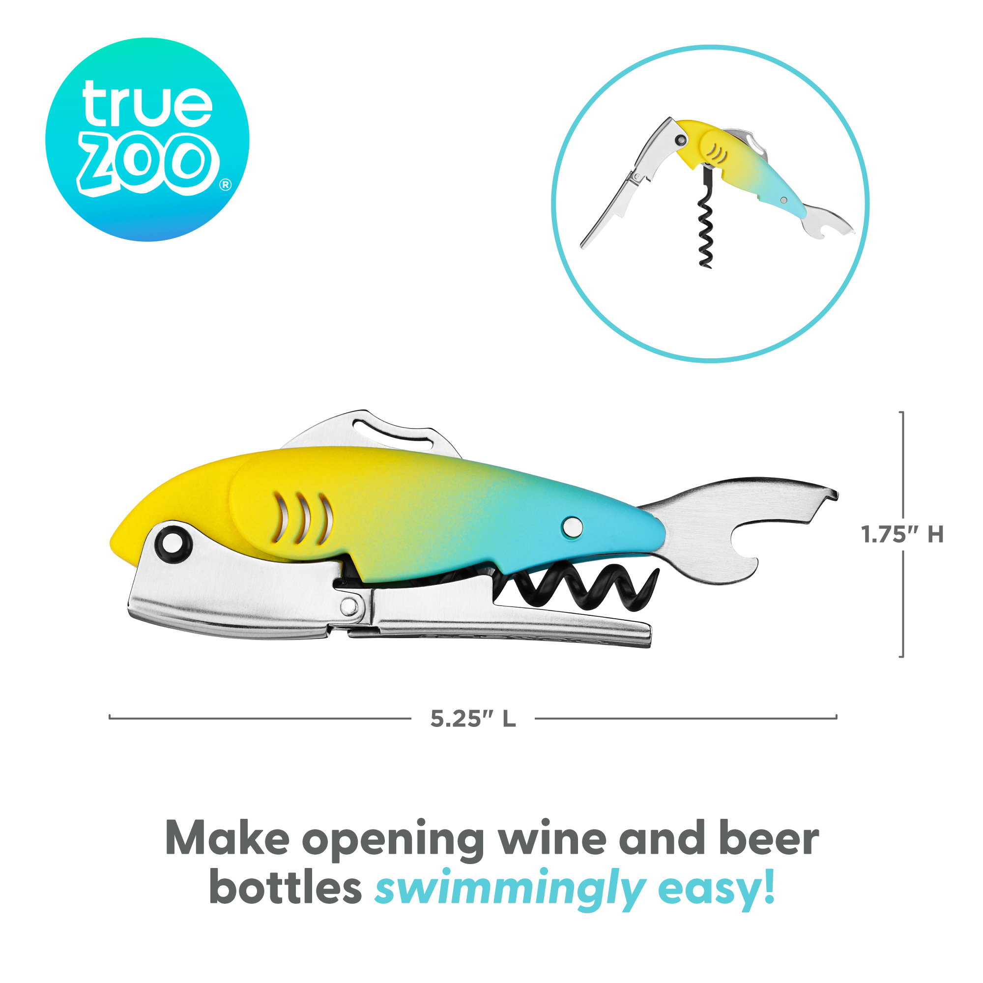 TrueZoo® Gillbert™ Ombre Fish Corkscrew 4