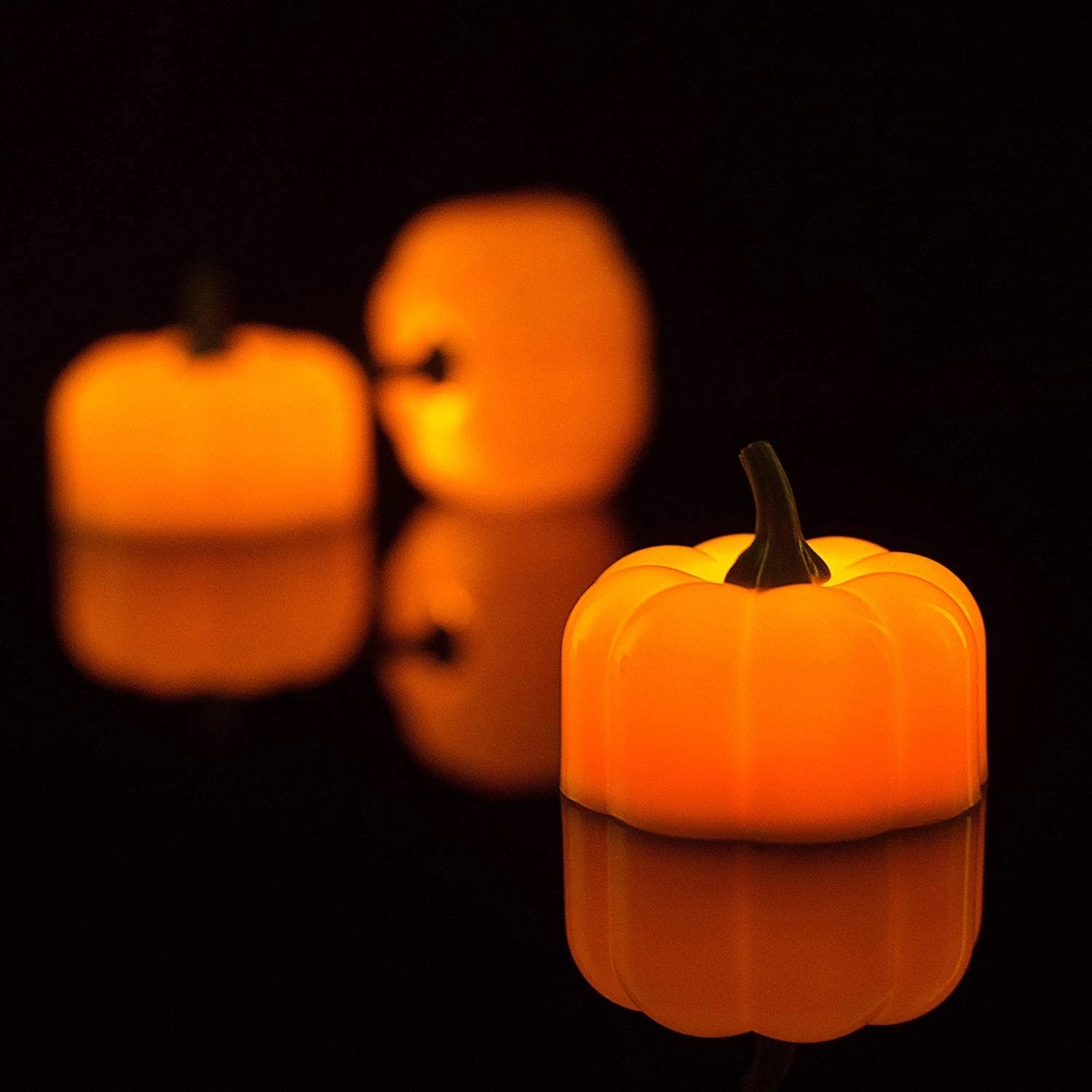 Halloween 12 Pack Led Pumpkin Light 1