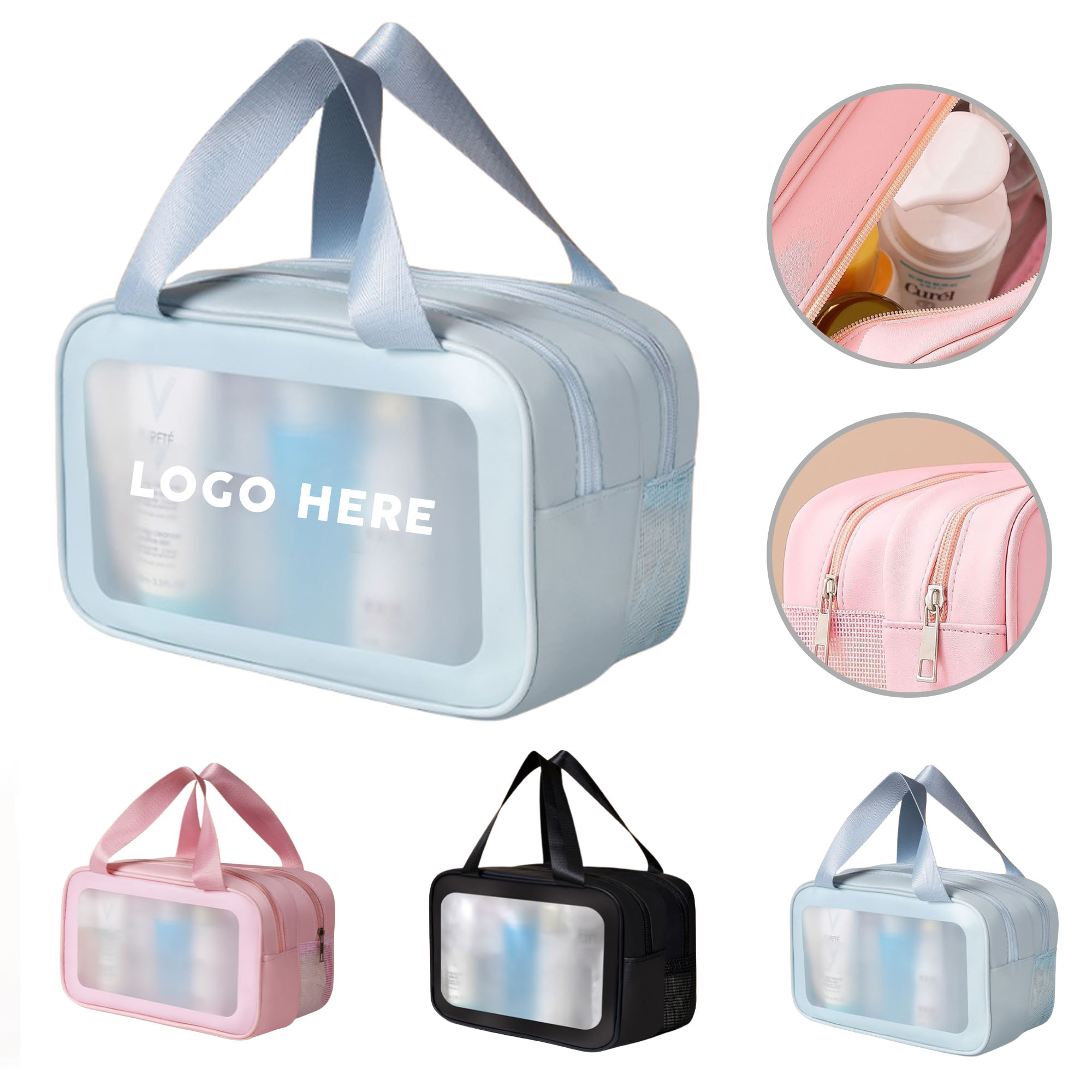 Transparent PVC Makeup and Toiletry Bag 1