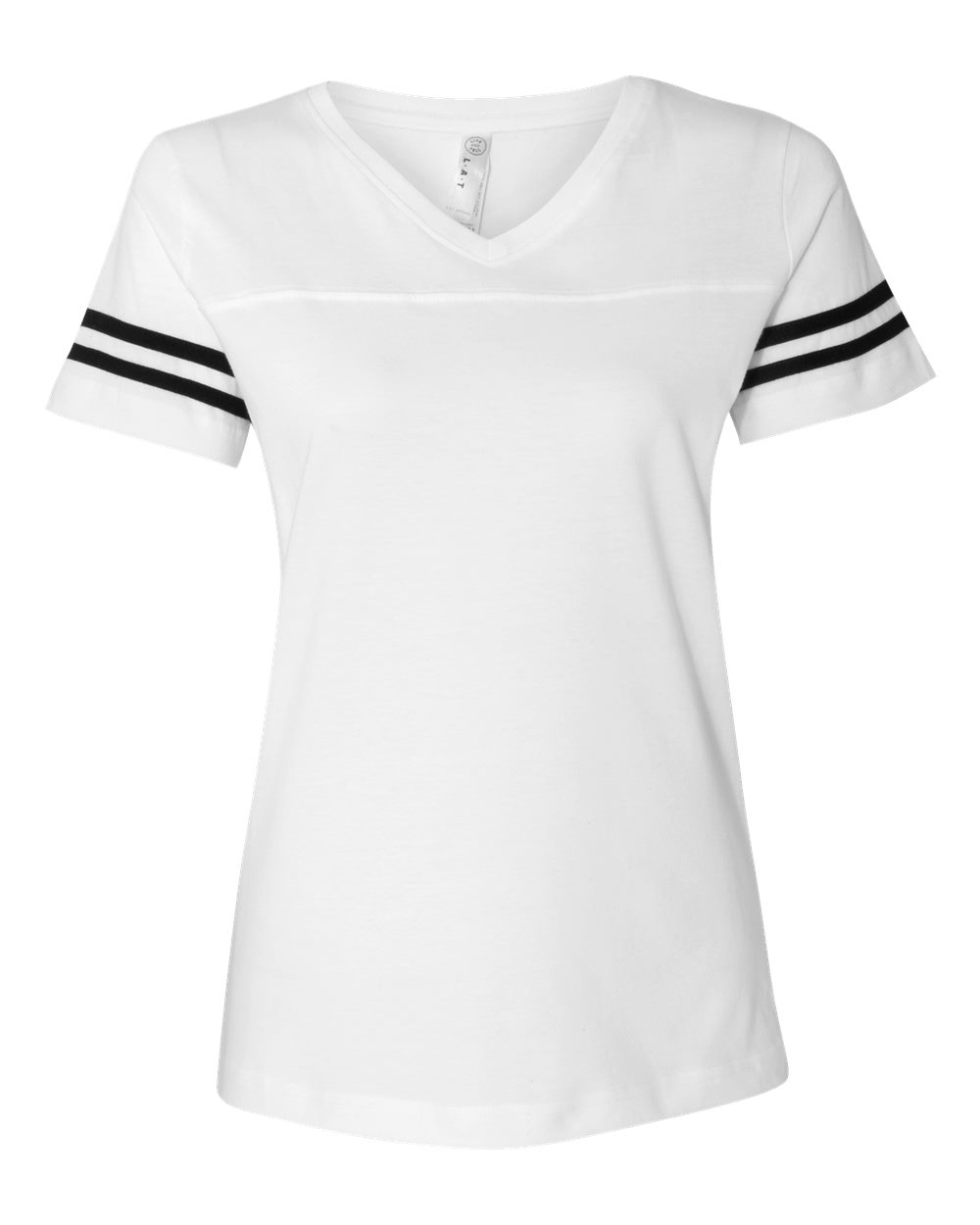 Women's Football V-Neck Fine Jersey Tee - 3537 63