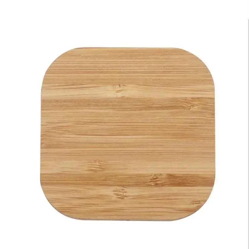 15W Bamboo Eco-Friendly Wireless Charger-Square 4