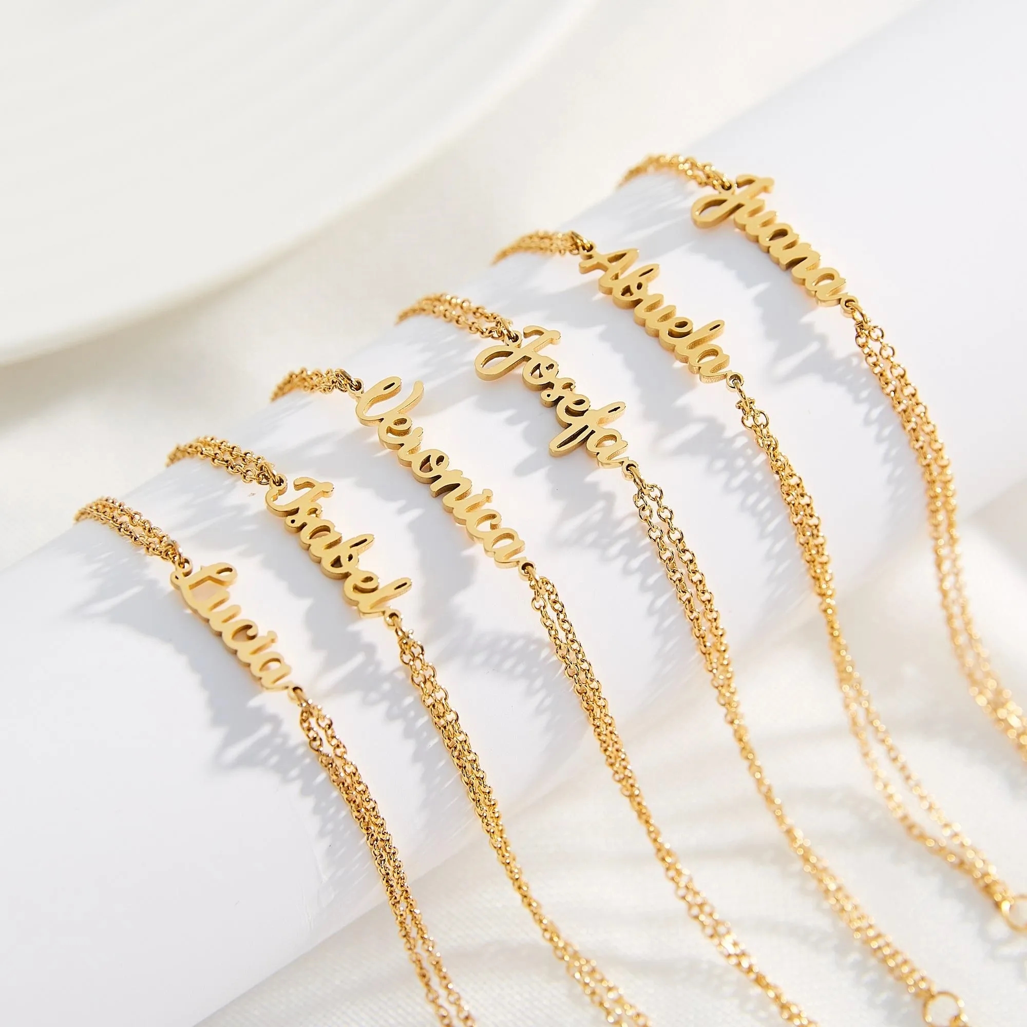 Gold Plated Stainless Steel Letter Bractlet Jewelry MOQ60 3