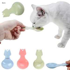 Pet Feeding Spoon With Hat Face Design 15