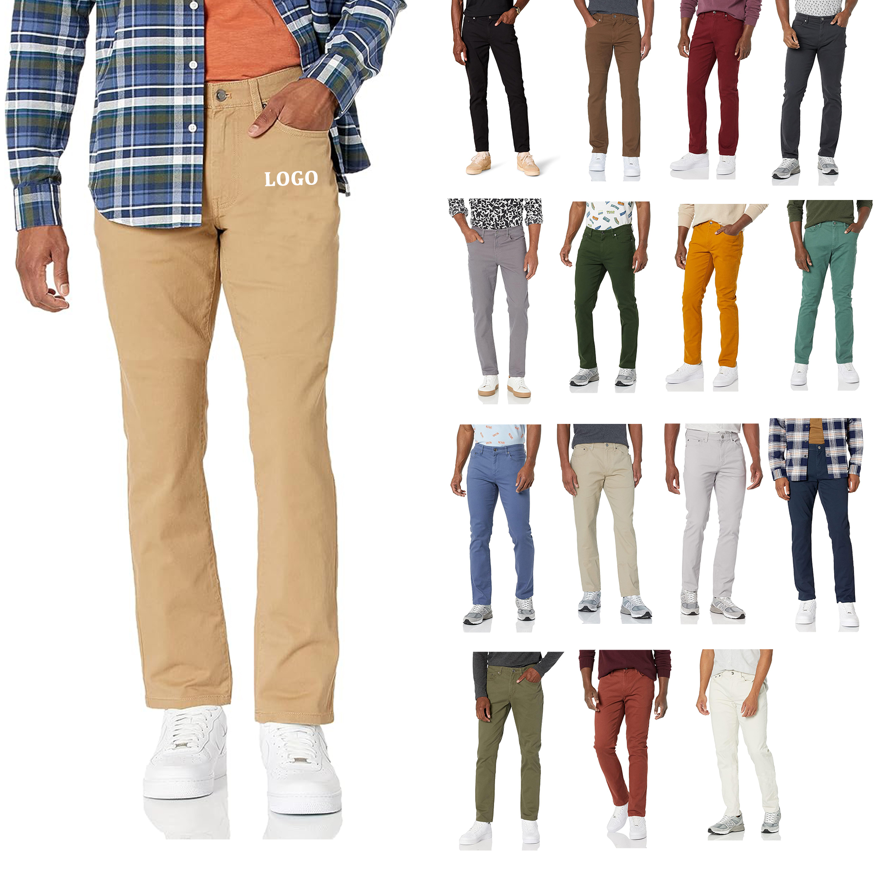 Men's Slim-Fit Pants 19