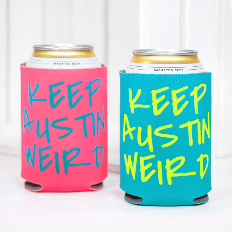 Fluorescent Neon Foam Collapsible Coolies 7