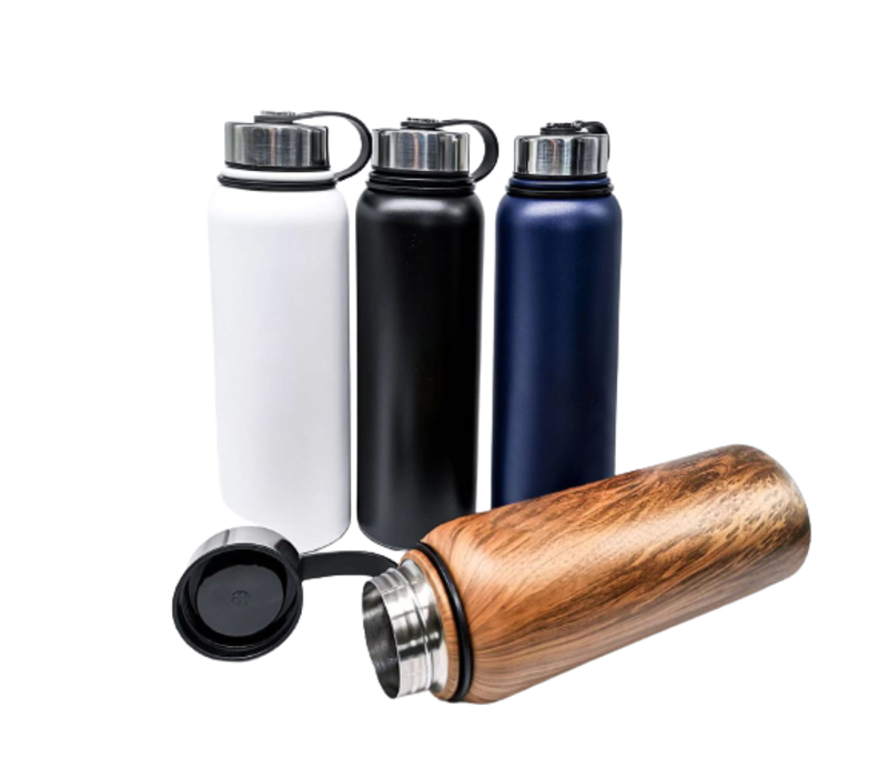 Double Wall Stainless Steel Water Bottle, 40 oz., custom water bottle with logo imprint 4