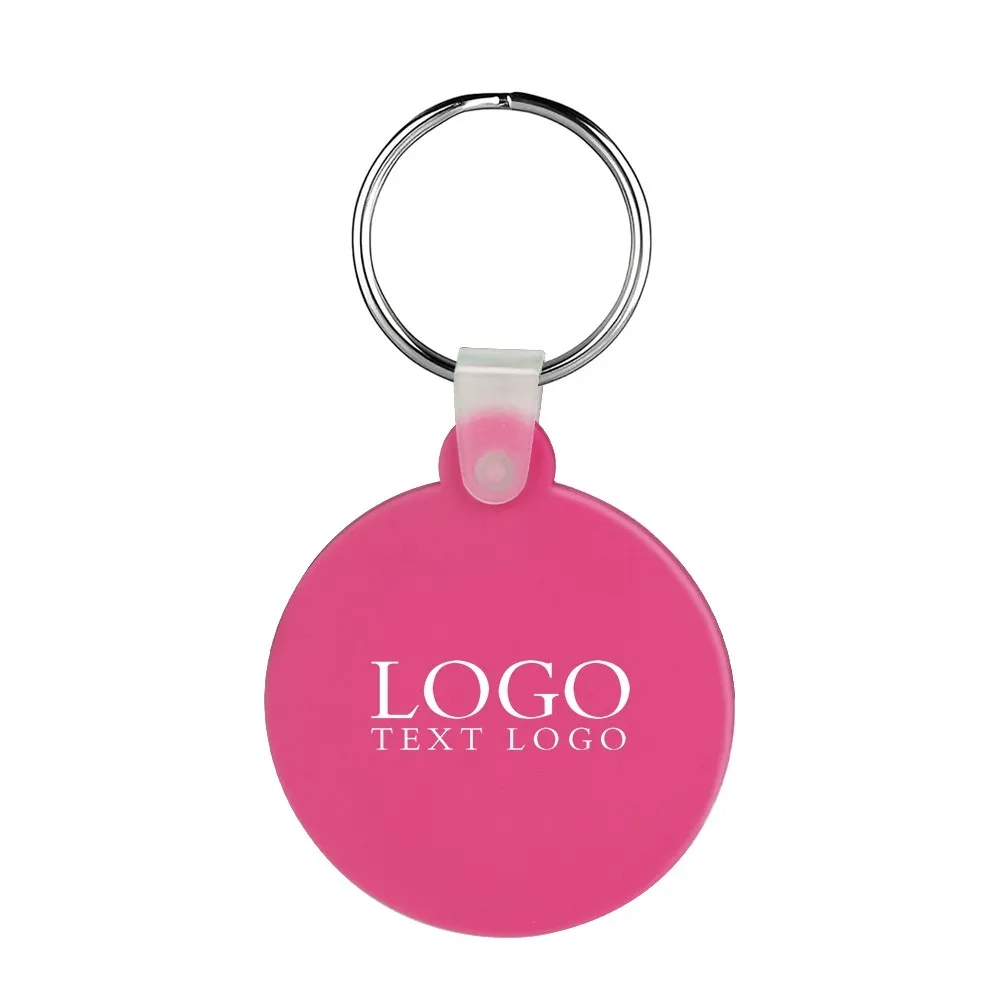 Promotional Classic Silicone Round Soft Key Tags 3
