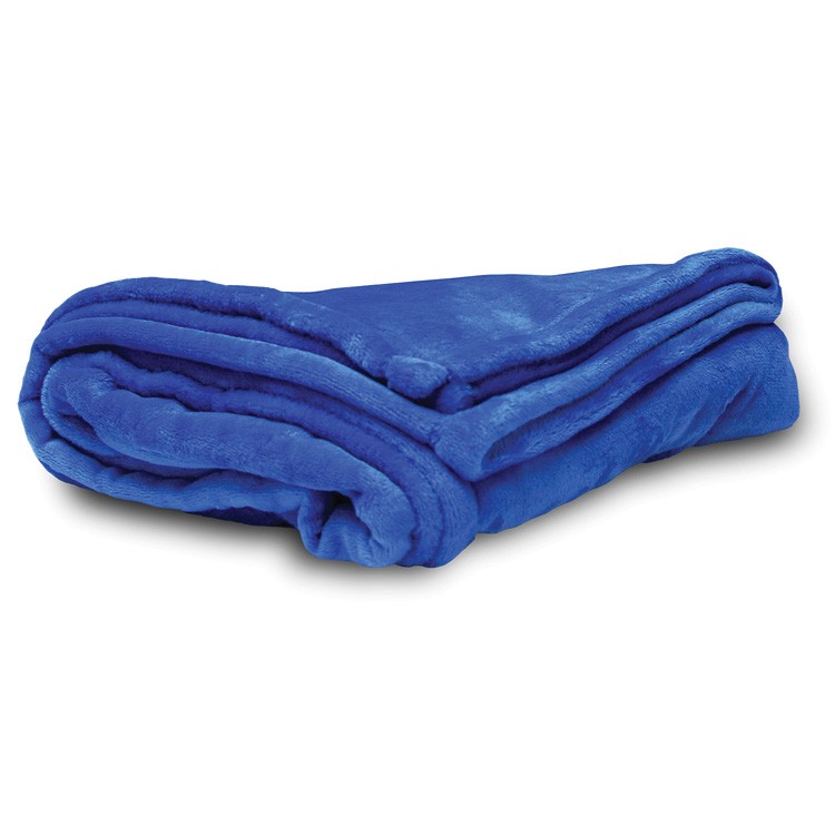 Royal Blue Micro Fleece Throw Blanket 1