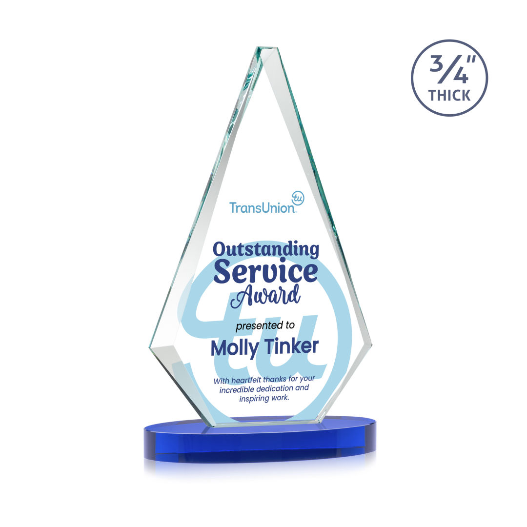 Windsor VividPrint™ Award on Alberton Base - Blue 6