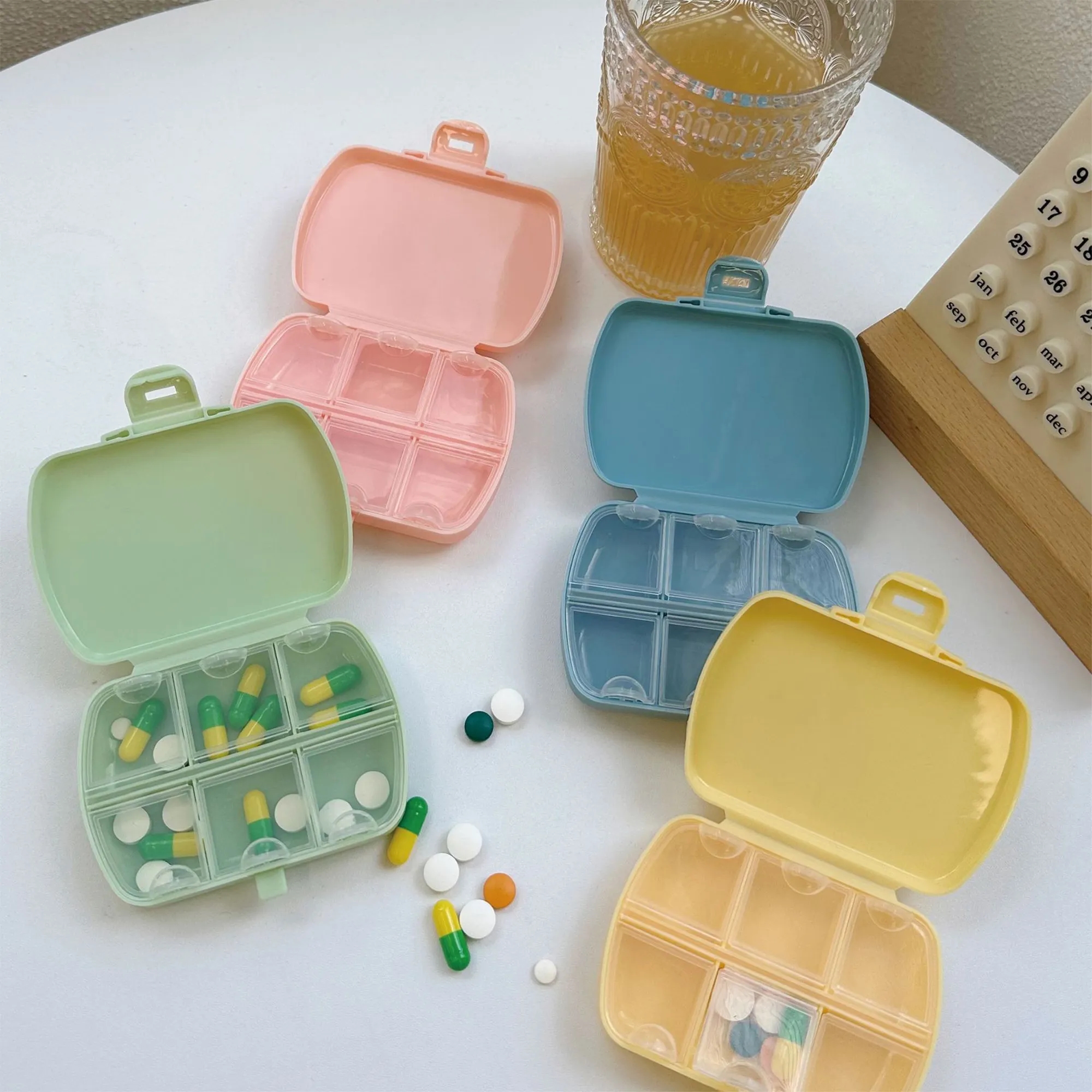 Portable Medicine Case Daily Pill Reminder 3