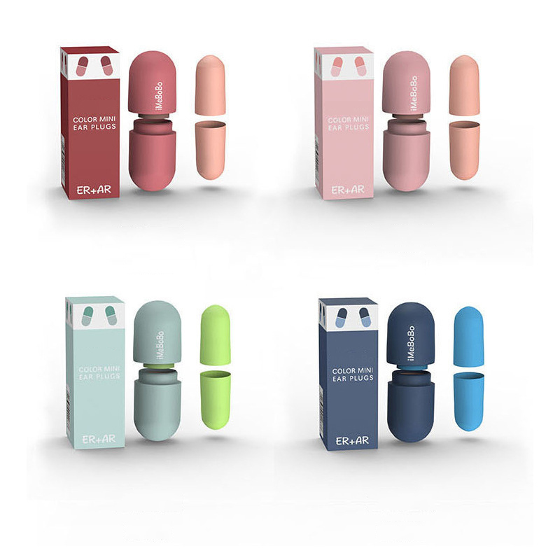 Capsule Shape Soft Noise Cancelling Earplugs 4