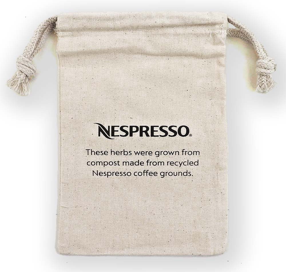 Weedy 100% Natural Cotton Drawstring Bag 5x7" 3