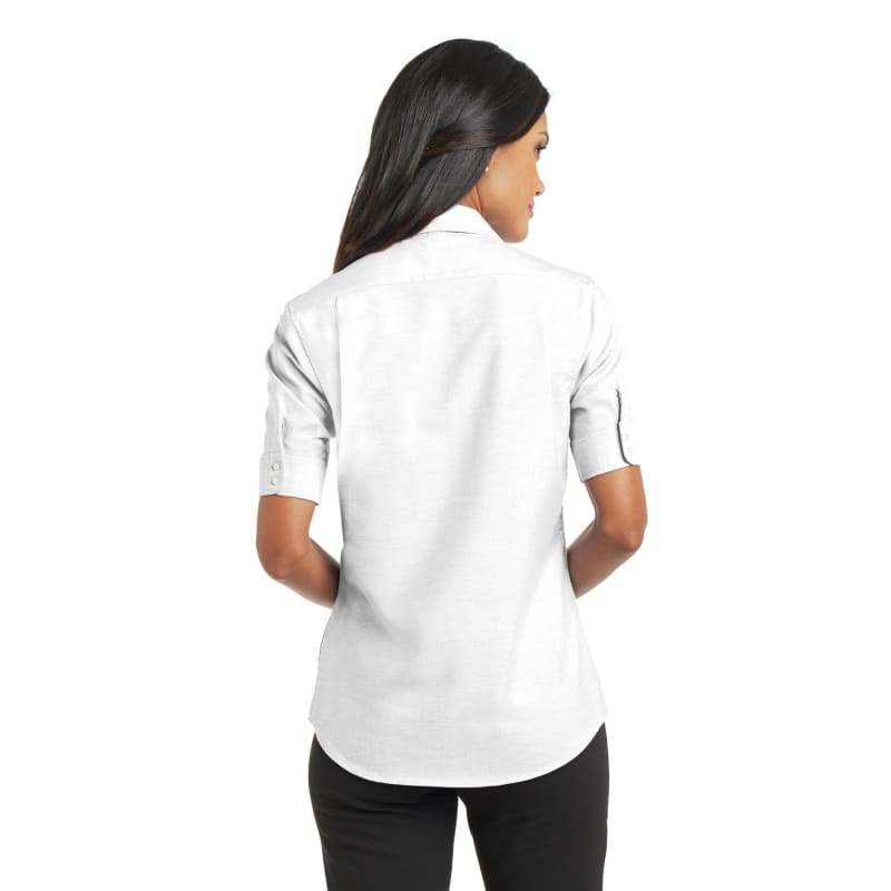 Port Authority Ladies Short Sleeve SuperPro Oxford Shirt. 5
