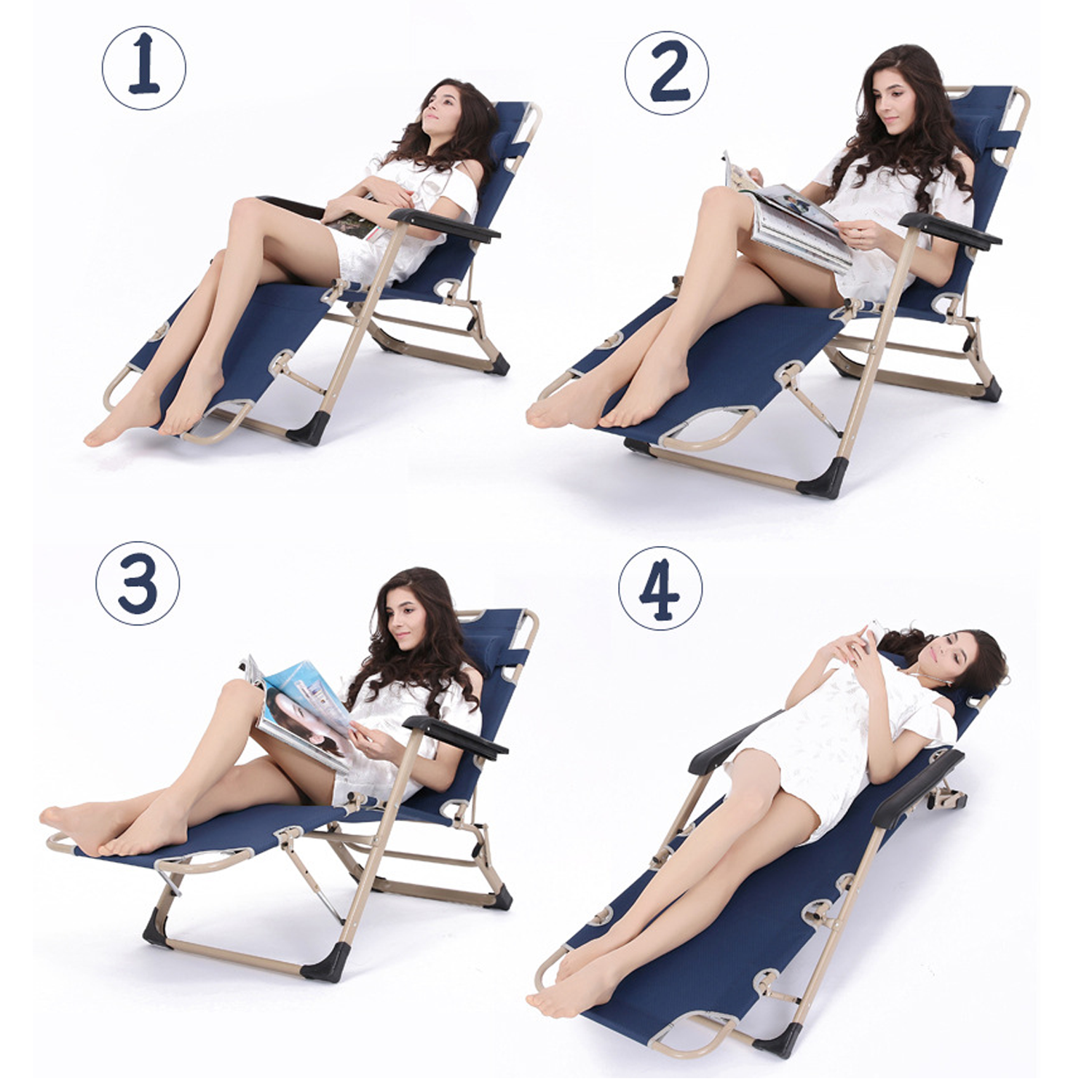 Foldable Recliner with Dual Use for Leisure and Napping 7