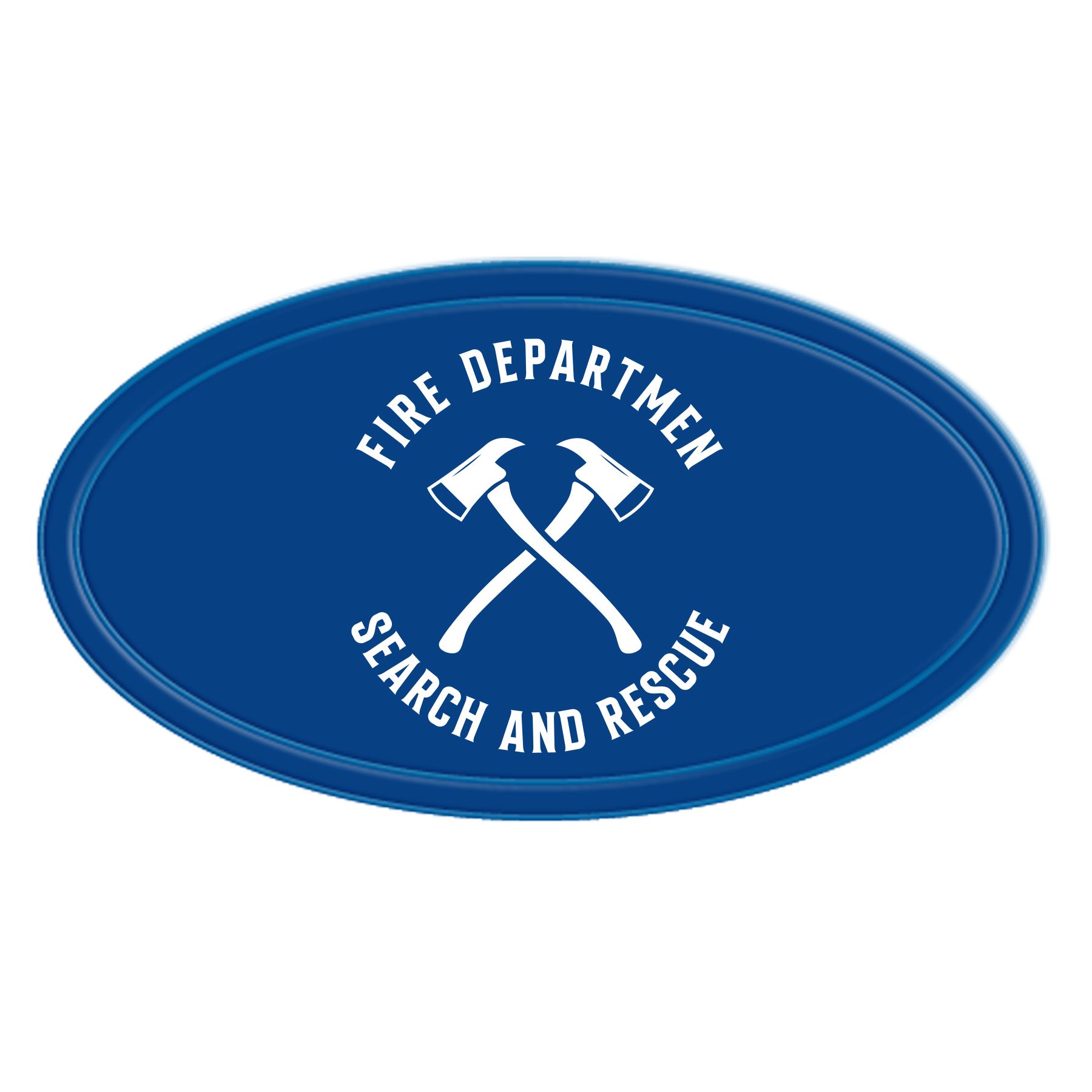 Reflective Oval Shape Sticker 3