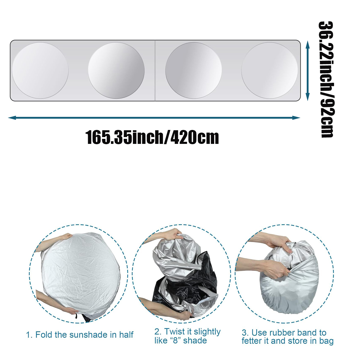 Truck Windshield Side Window Sunshade 4