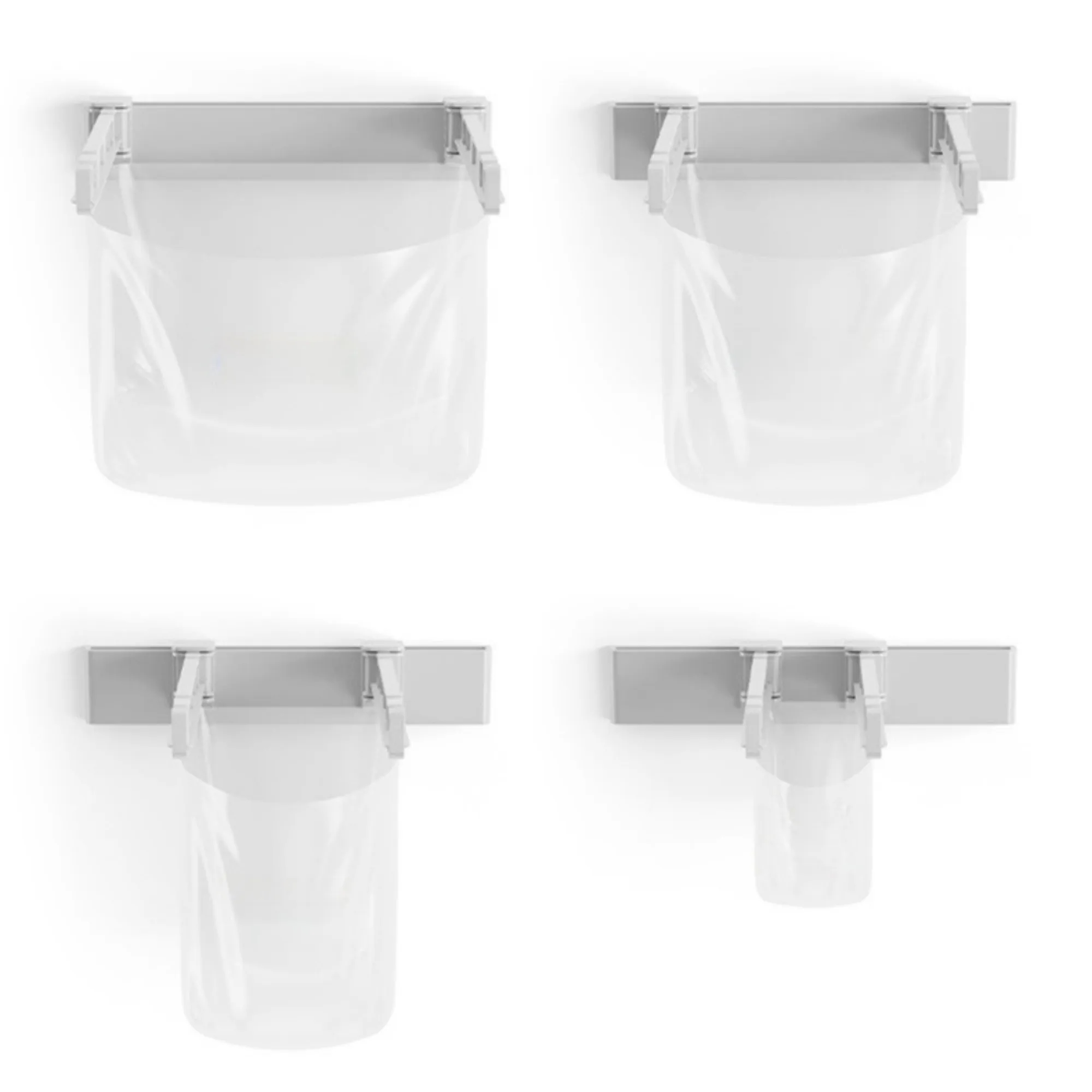 Foldable Plastic Trash Stand No Drill 2