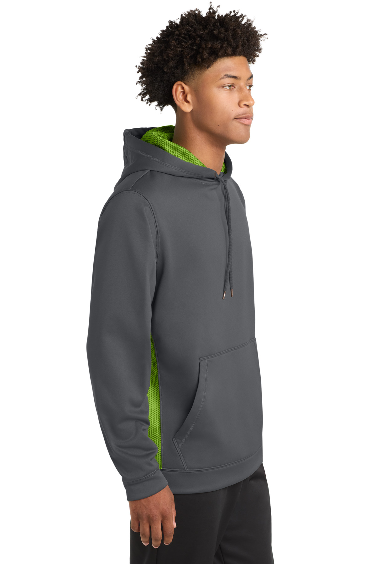 Sport-Tek Sport-Wick CamoHex Fleece Colorblock Hooded Pullover. ST239, custom hoodie or sweatshirt with logo imprint 23