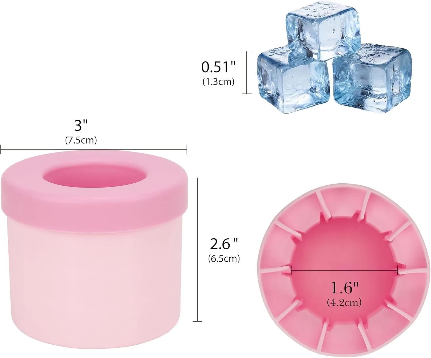 Cylinder Ice Cube Mold 5