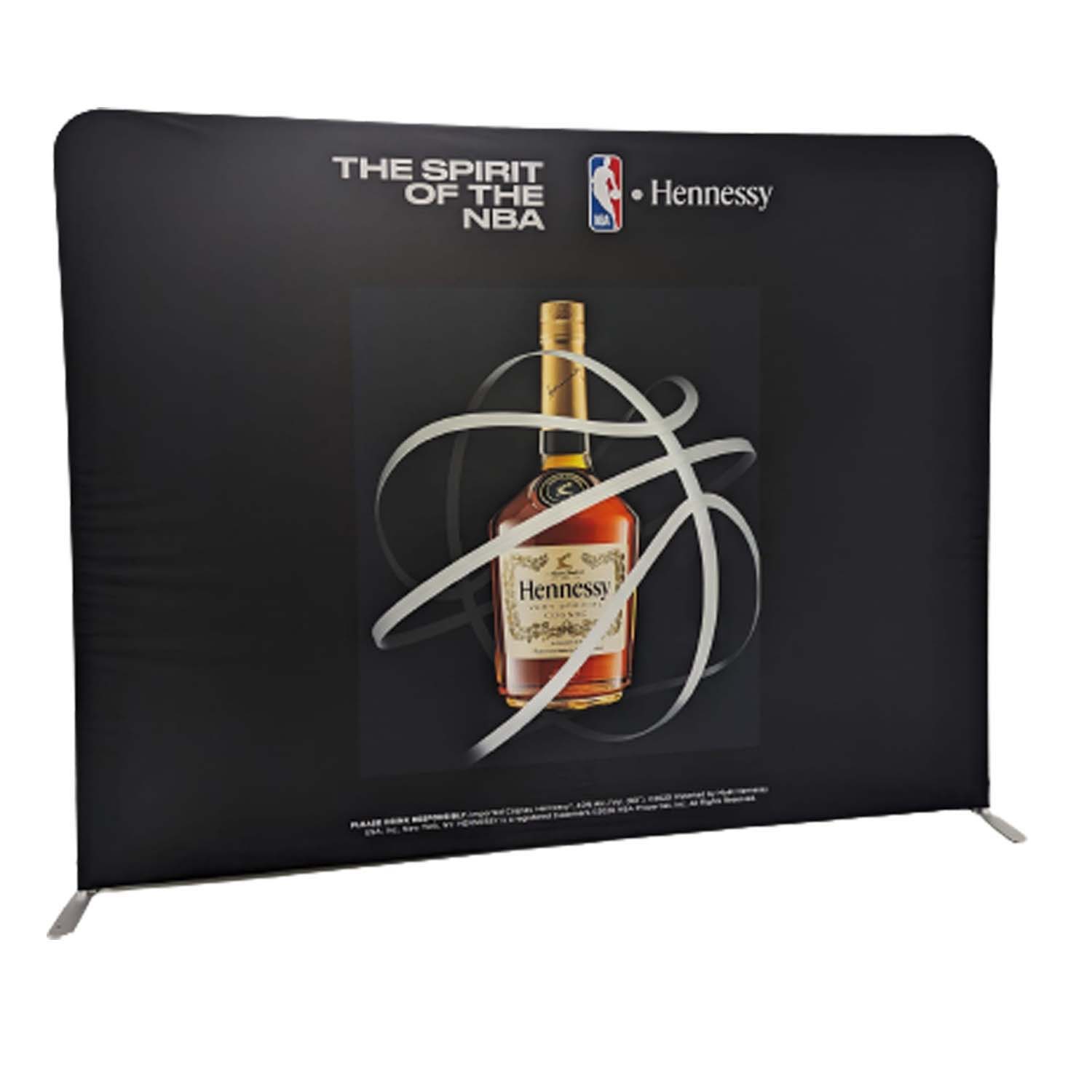 10'W x 8'H EuroFit Tension Fabric Straight Wall Display Kit, Double Sided Graphics, NO SETUP CHARGE 13