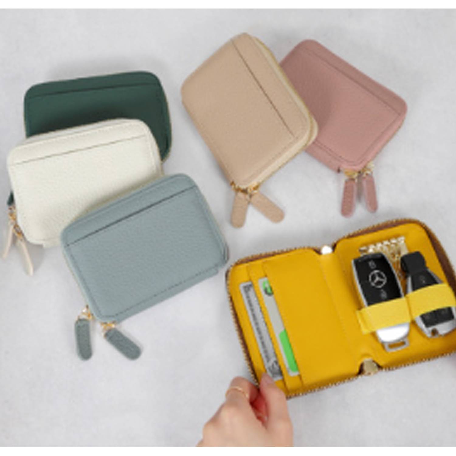 Portable PU Key Holder Wallet 5