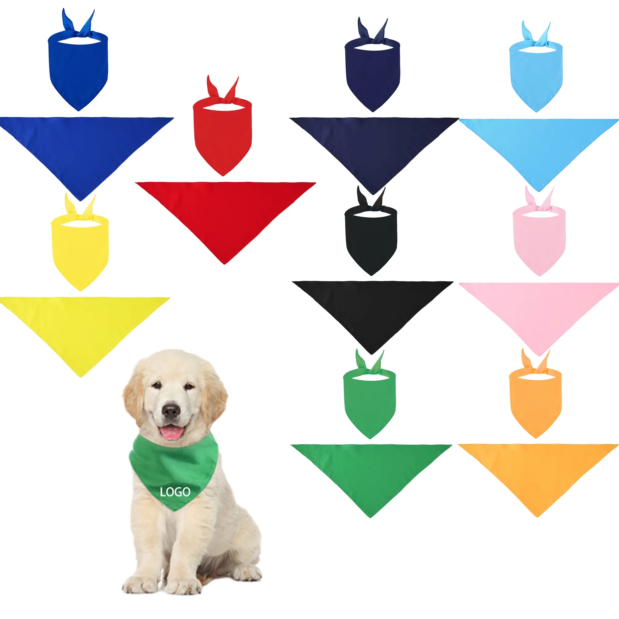 MOQ 100PCS Pet Triangle Towel 11