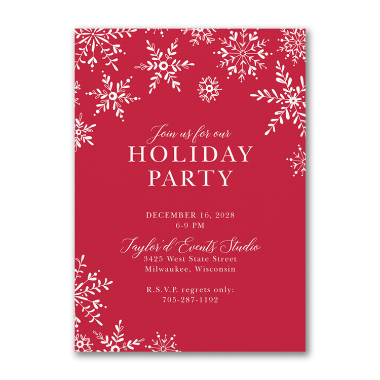 Personalized Snow Invitation 1
