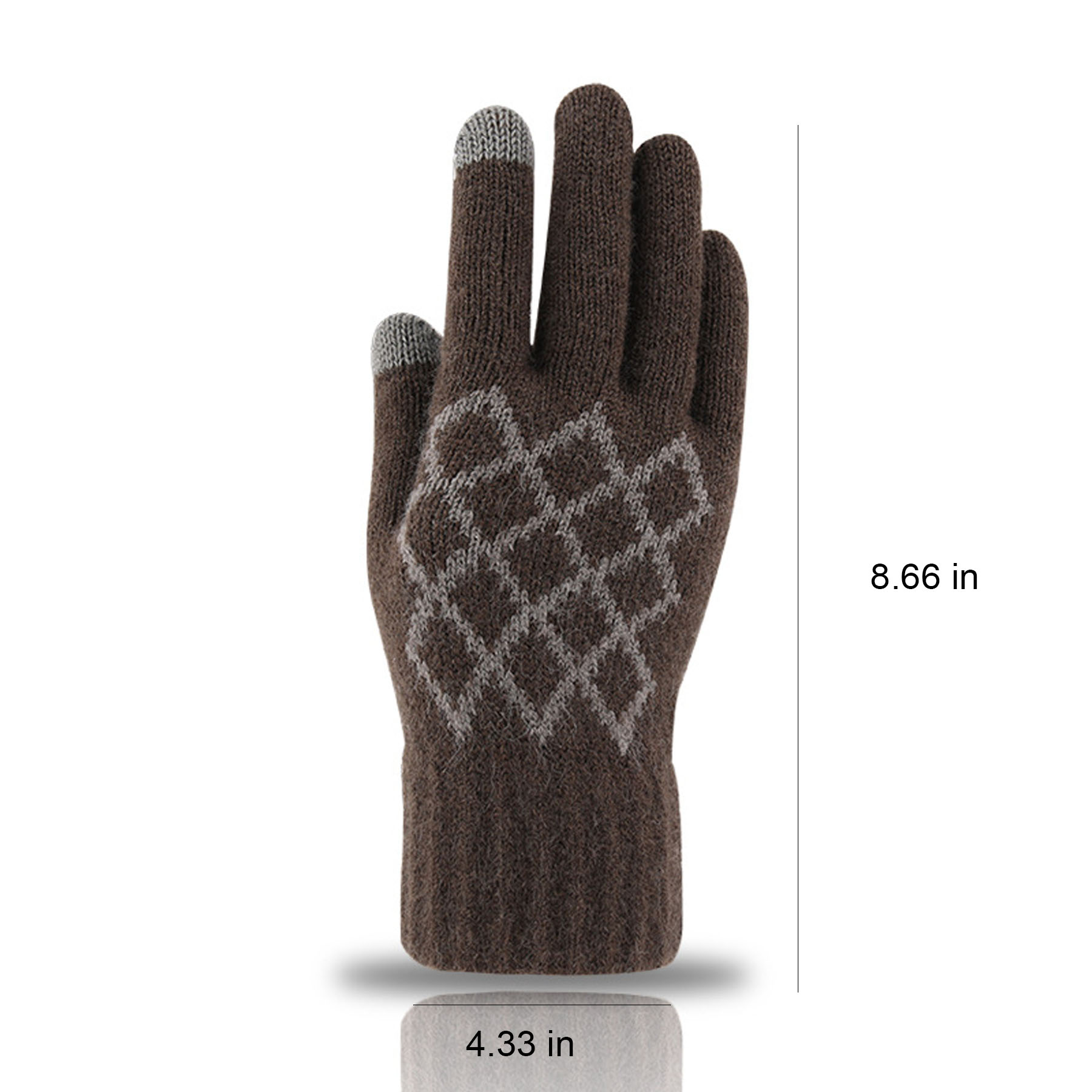Men's Fleece-Lined Touchscreen Gloves 7