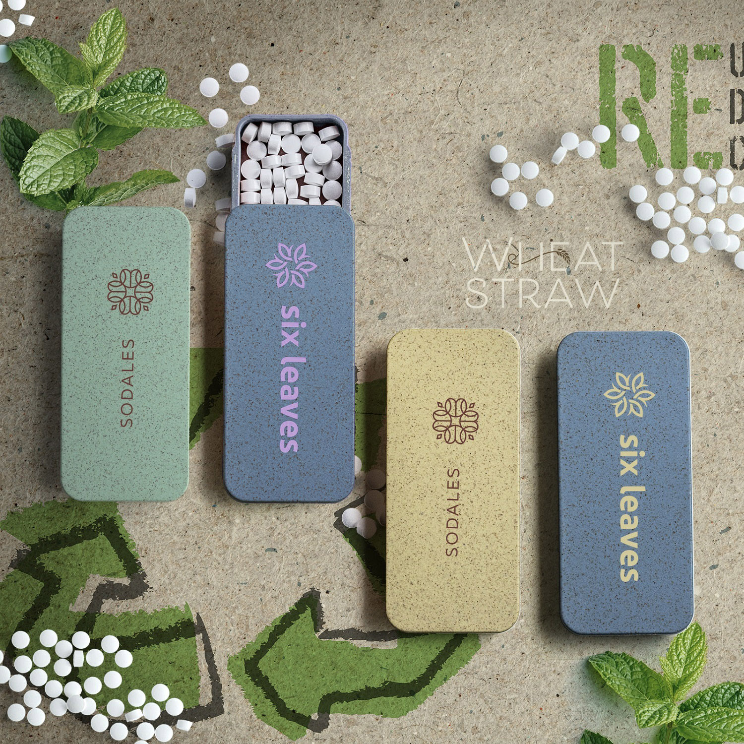 Wheat Straw Box With Mints 7