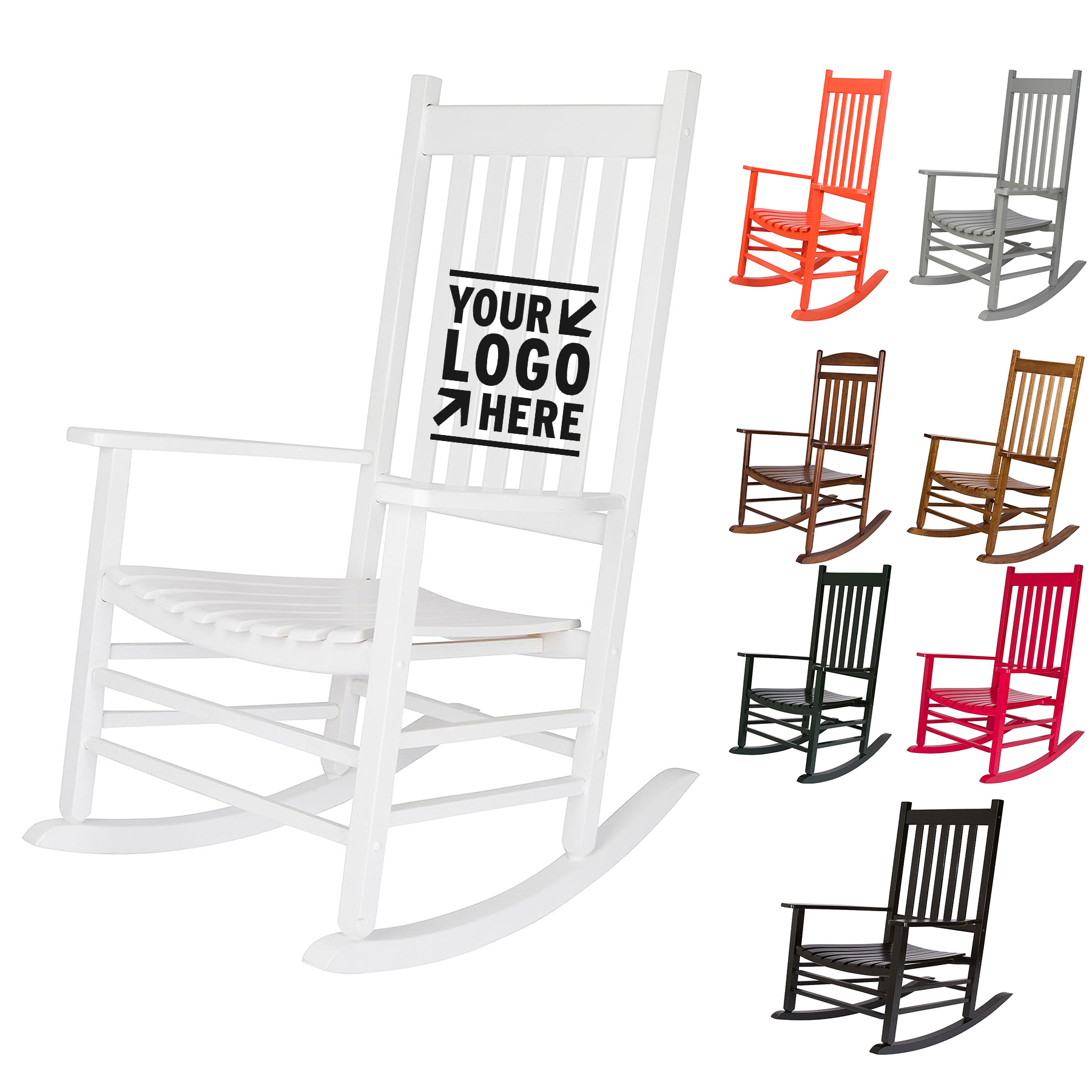 4332WT Vermont Porch Rocker High Back Rocking Chair 1