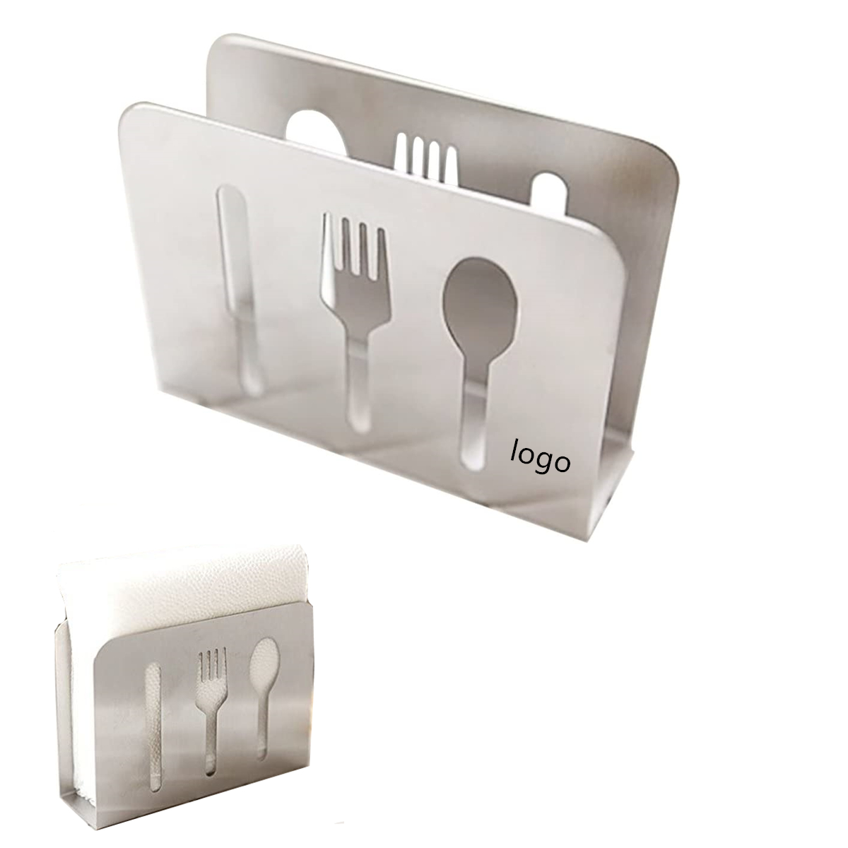 Stainless Steel Collection Napkin Holder Paper Towel Rack 2