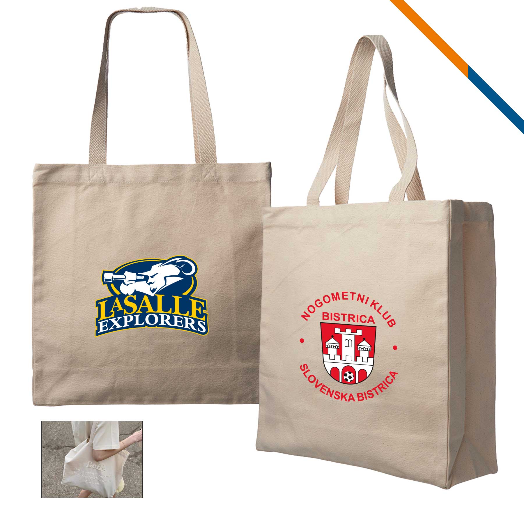 Beth Canvas Tote Bag, custom tote bag with logo imprint 3