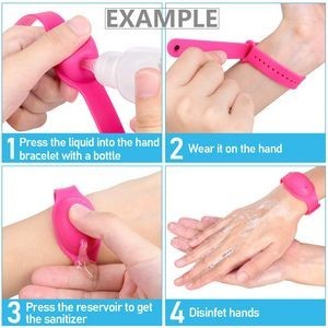 Elegant Adjustable Silicone Sanitizer Wristband Bracelet Dispenser 29