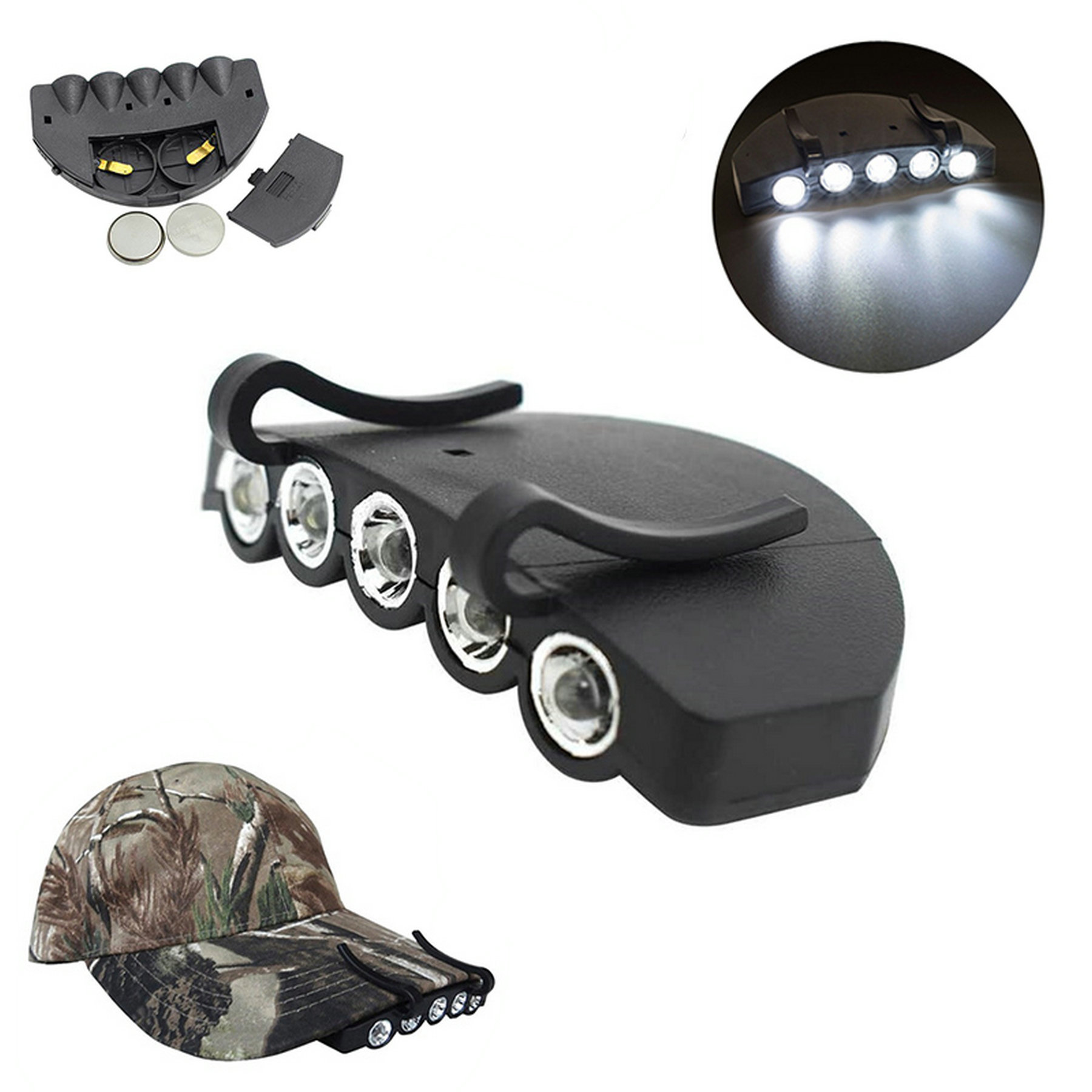 Clip On Hat Led Light Forehead Lamp 2