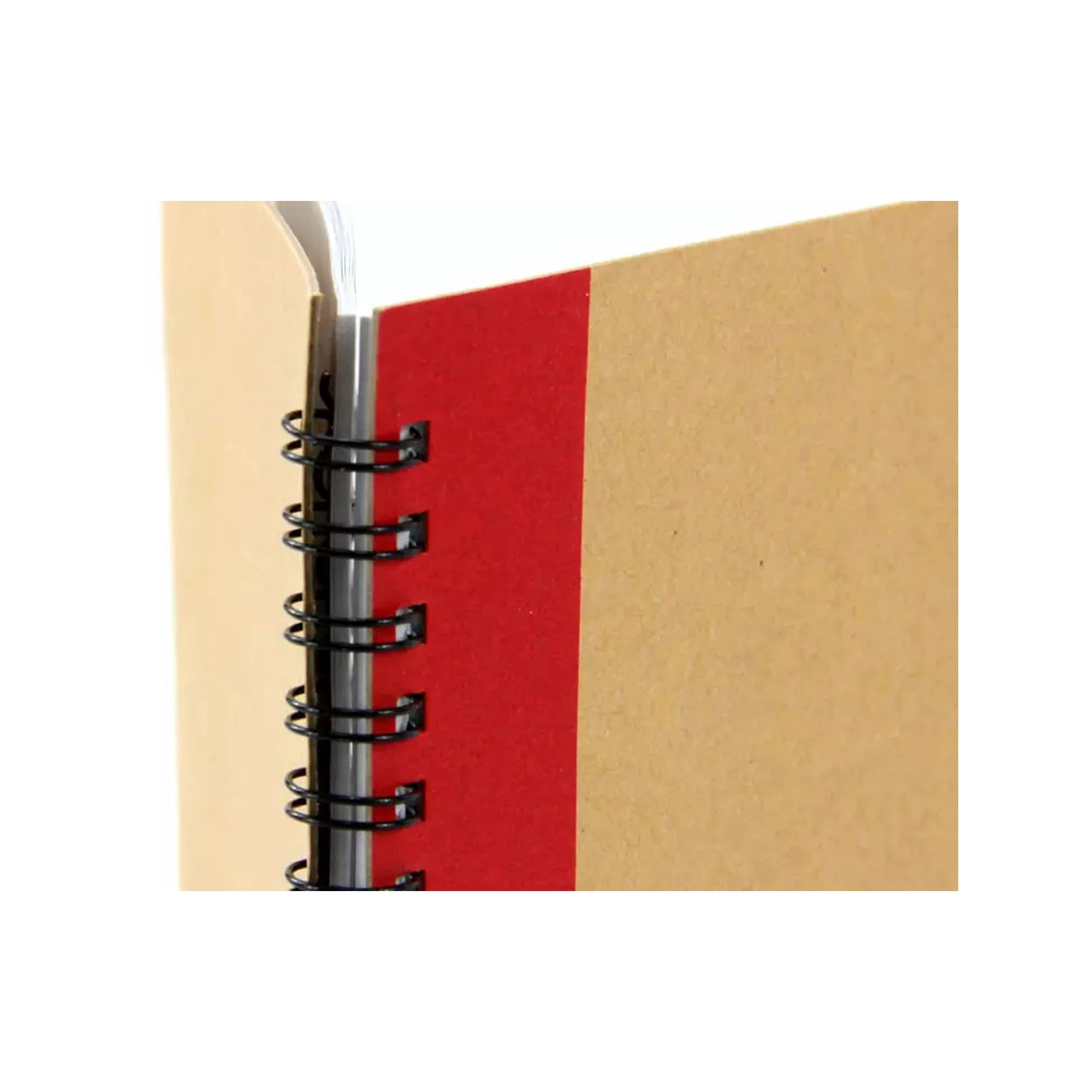 Kraft Paper Cover Lined Spiral Notebook 12
