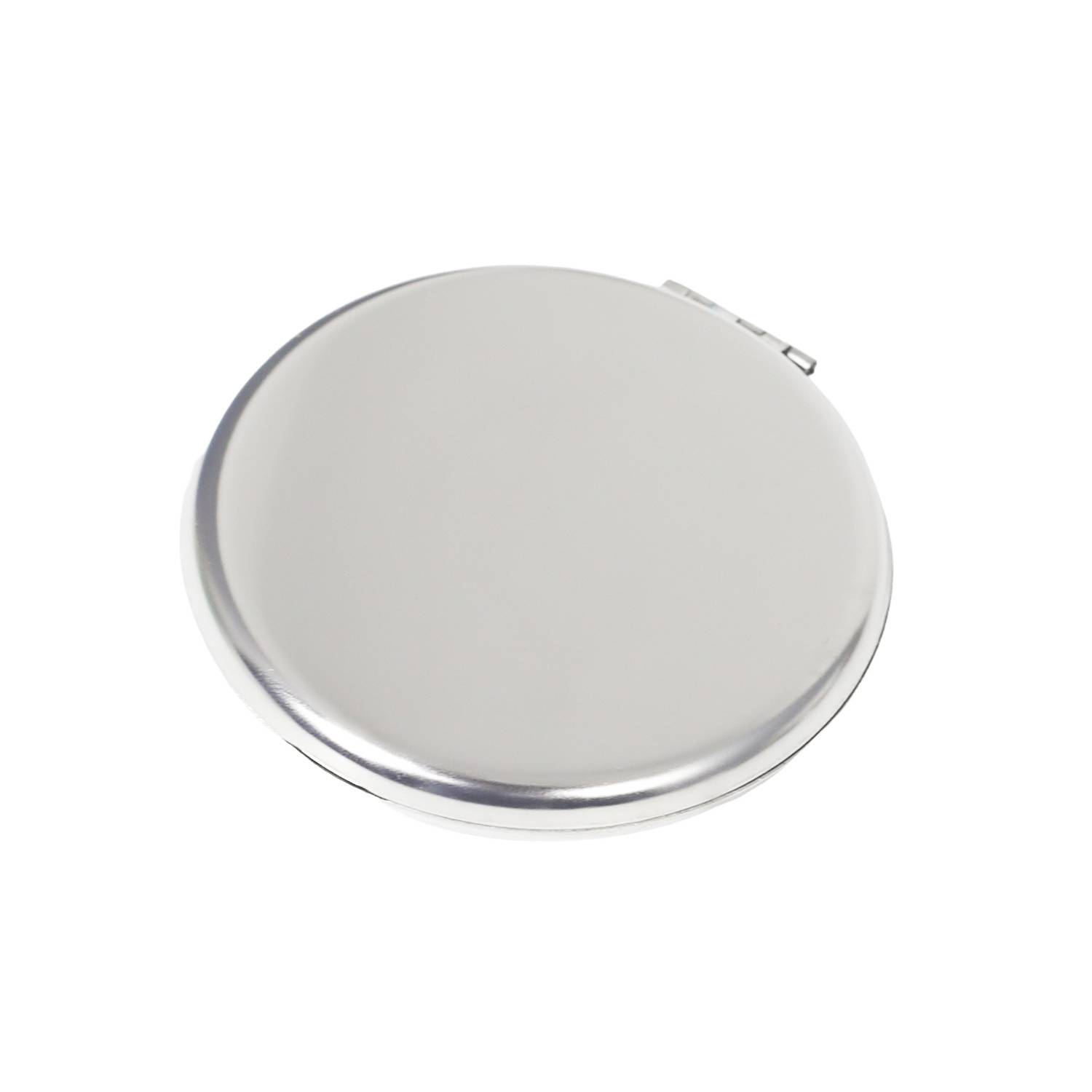 Round Stainless Steel Foldable Compact Makeup Mirror 3