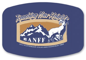 Laminated Name Badge (3.125"X4.625") Arched Rectangle - No Personalization