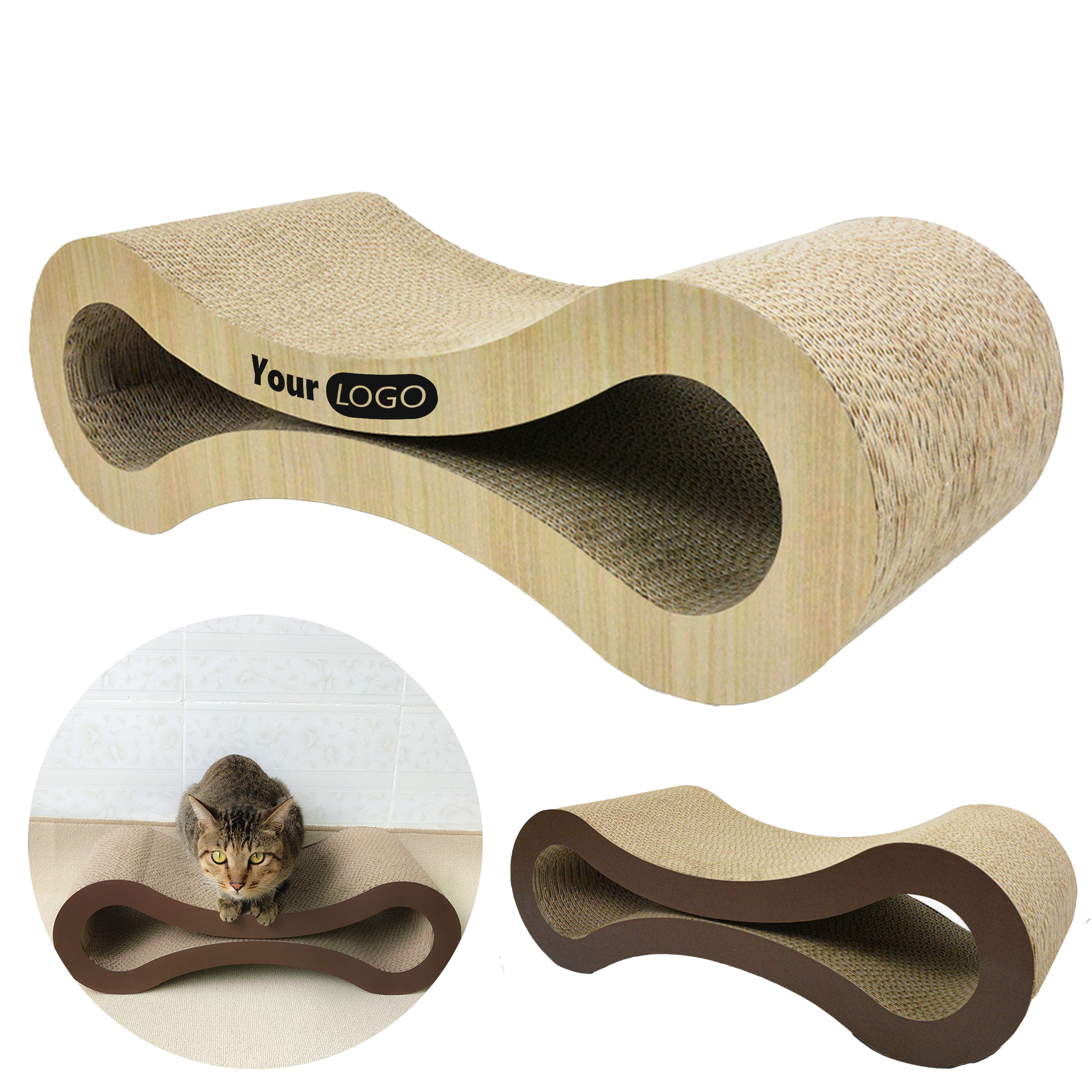 Corrugated Paper 8-Shaped Pet Cat Scratching Board 4
