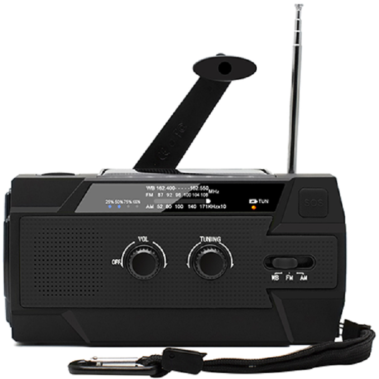 ResQ Emergency Hand Crank Radio – 4000mAh Power Bank, Solar, 1W Flashlight & Motion Sensor Lamp 15