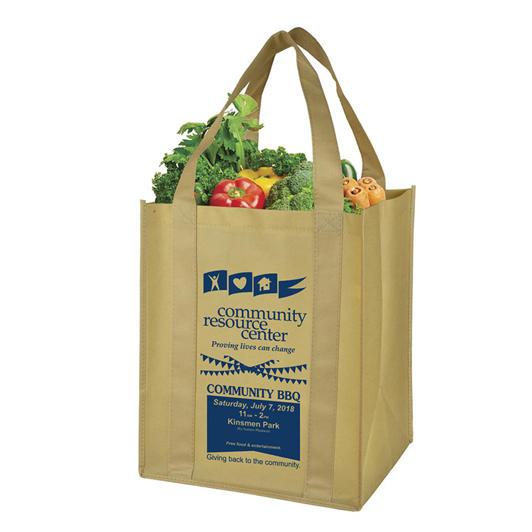 13"W x 15"H x 10"Gusset -"SUPER MEGA" Grocery Shopping Tote Bag 19