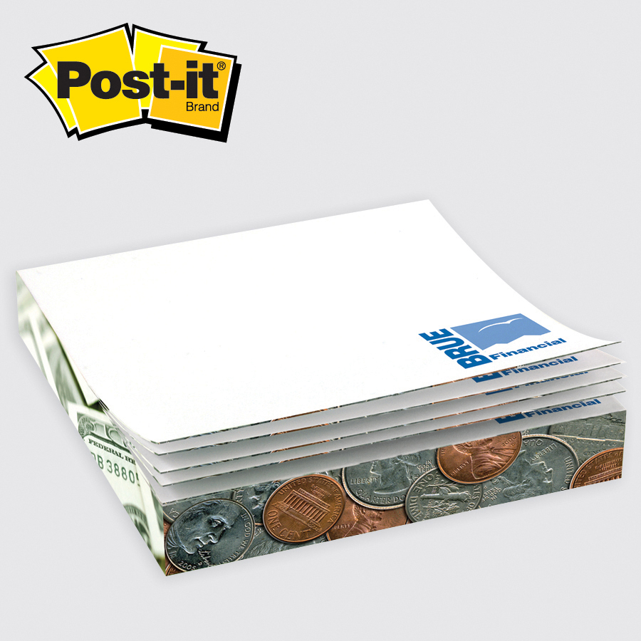 Post-it® Custom Printed Notes Slim-Cube - 2-3/4" x 2-3/4" x 1/2" 1