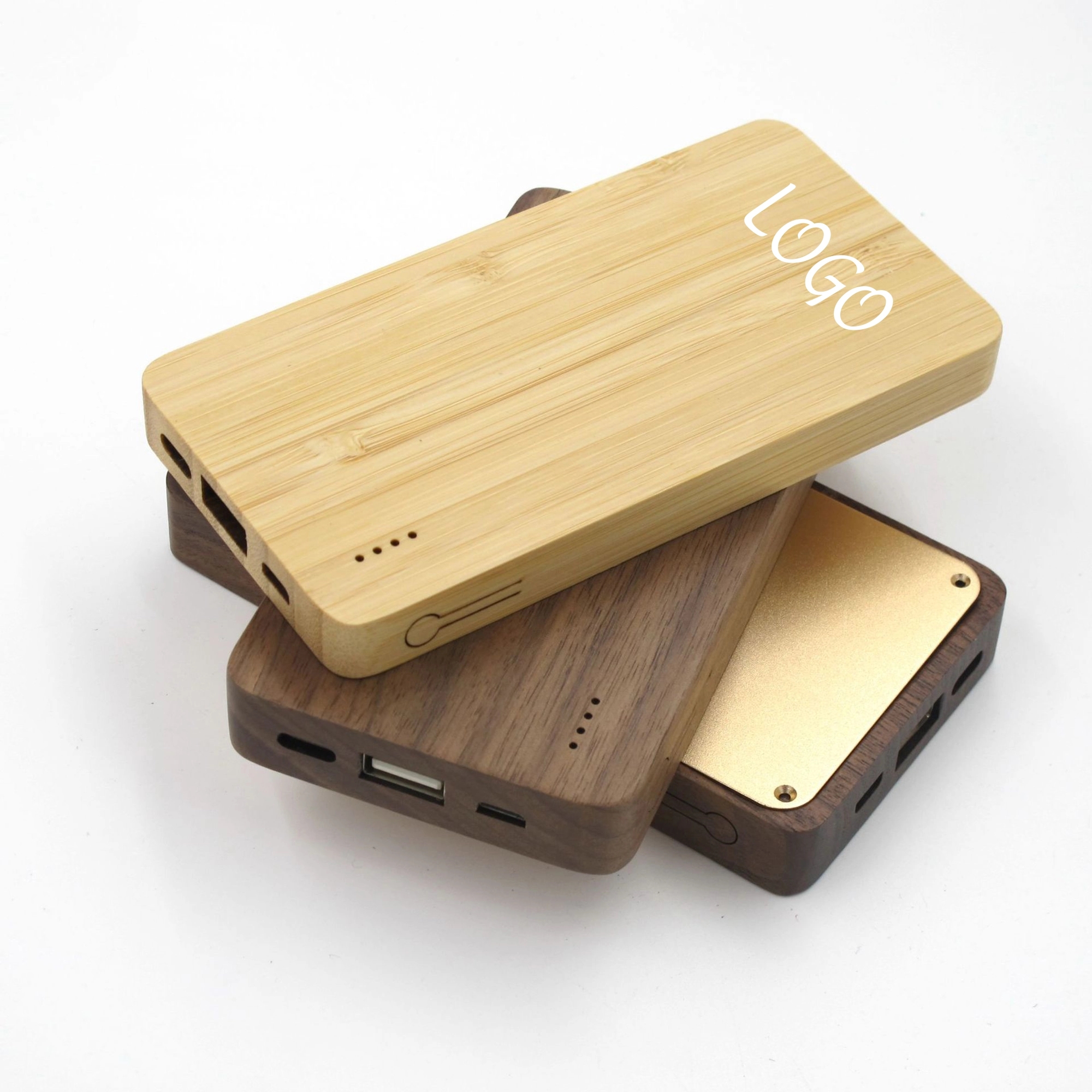 5000mAh Eco-friendly Wooden Power Bank 4