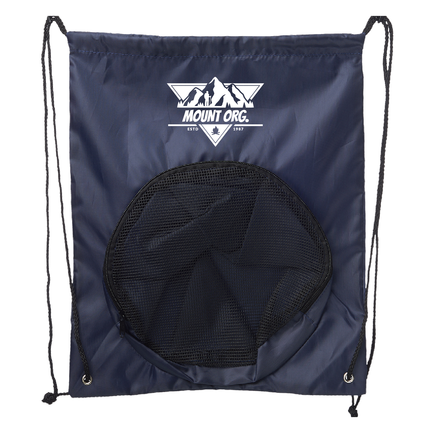 Ball Carrier Drawstring Backpack (1 Color Imprint) 2