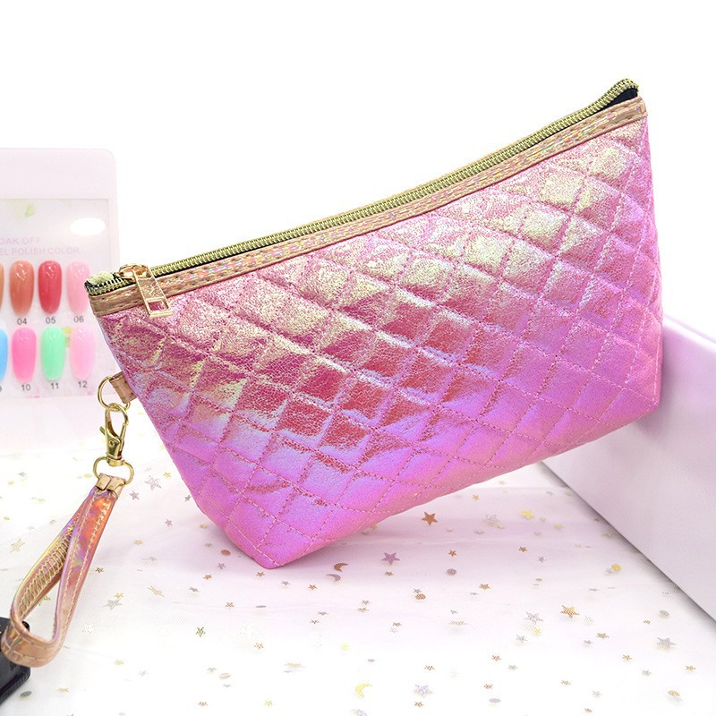Holographic Argyle Toiletry Bag Cosmetic Bag 1