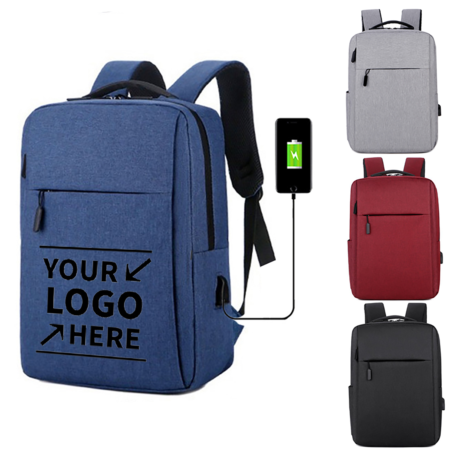 Laptop Backpack With USB Charging Port 2