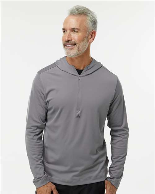 Men's Lightweight Quarter-Zip Hooded Pullover - A596, custom hoodie or sweatshirt with logo imprint 3