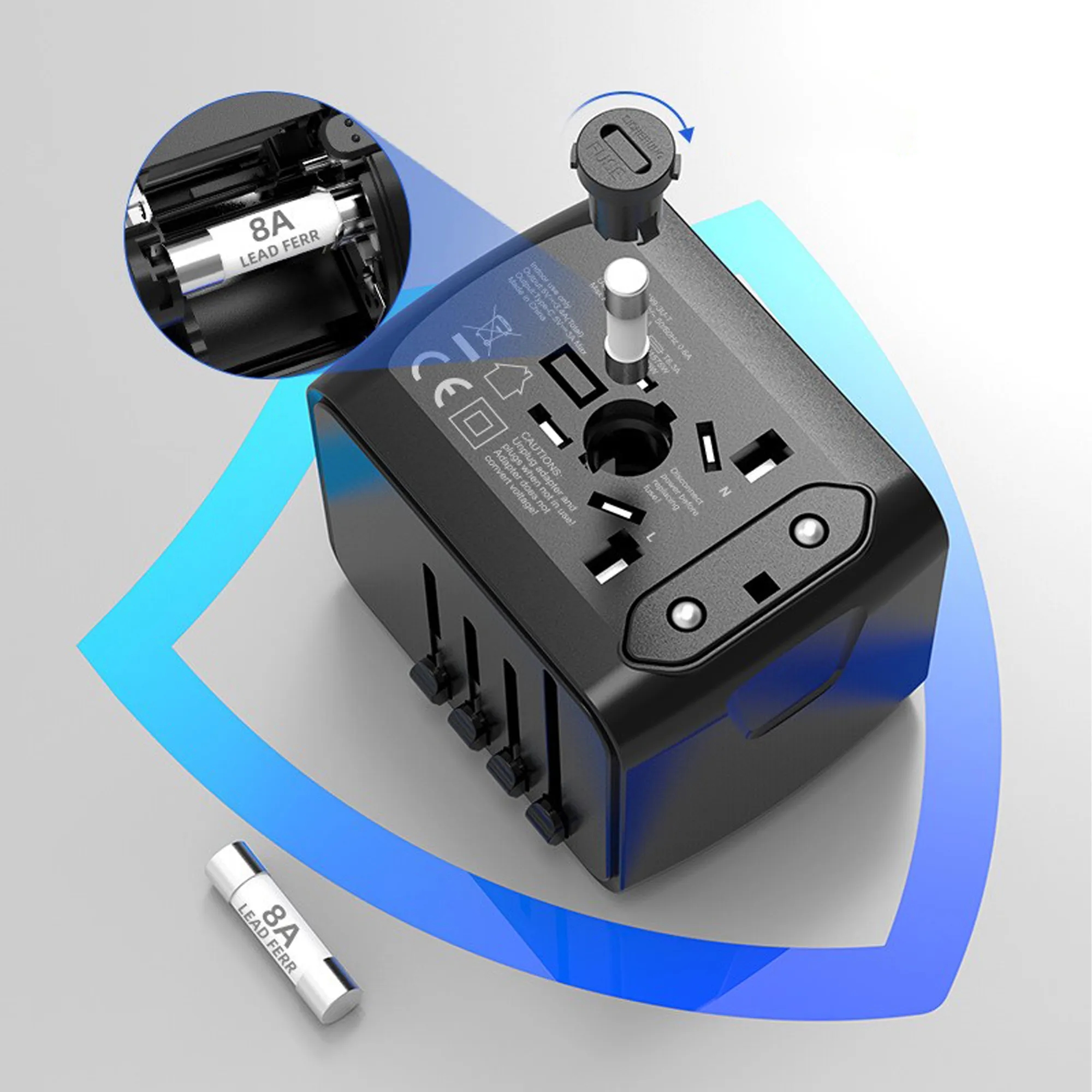 All in One Travel Charging Socket 6